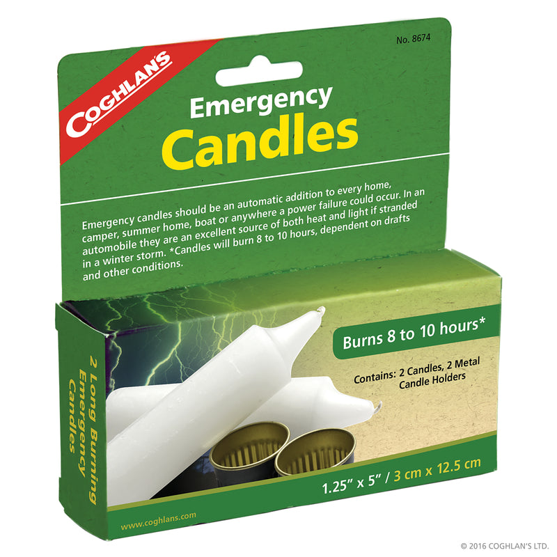 Set of four white unscented wax candles, 5 inches tall, from Emery Jensen, ideal for home decor or special occasions.