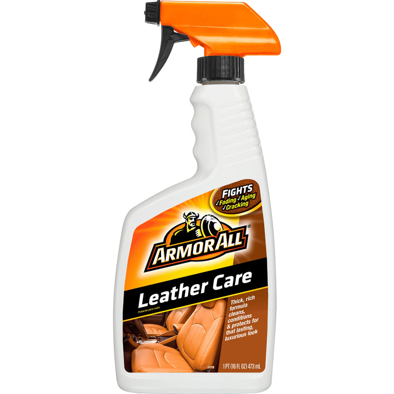 Emery Jensen ProtectNT Leather 16oz upholstery cleaner bottle, designed for cleaning and maintaining leather furniture.