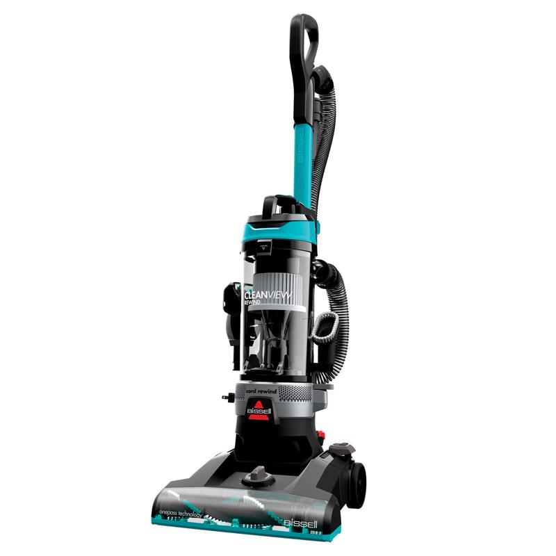 Emery Jensen upright vacuum cleaner with a 25-foot cord, showing the vacuum head and handle for home cleaning.
