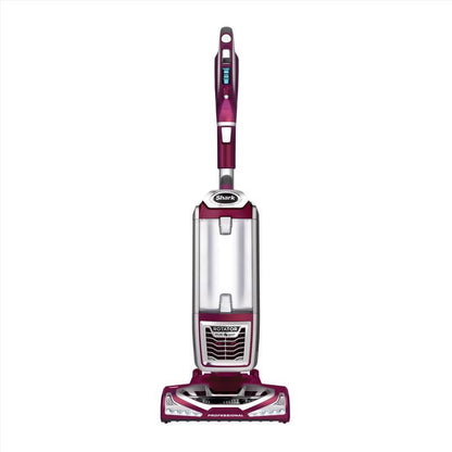 Emery Jensen upright vacuum cleaner in black with a 10.5-inch cleaning path, showcasing its compact design and ergonomic handle.