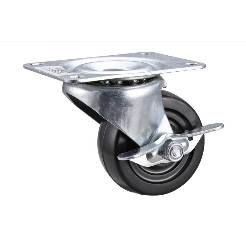 Utility caster plate SWVL 3-inch by Emery Jensen, sturdy metal base with swivel caster for easy mobility and support.