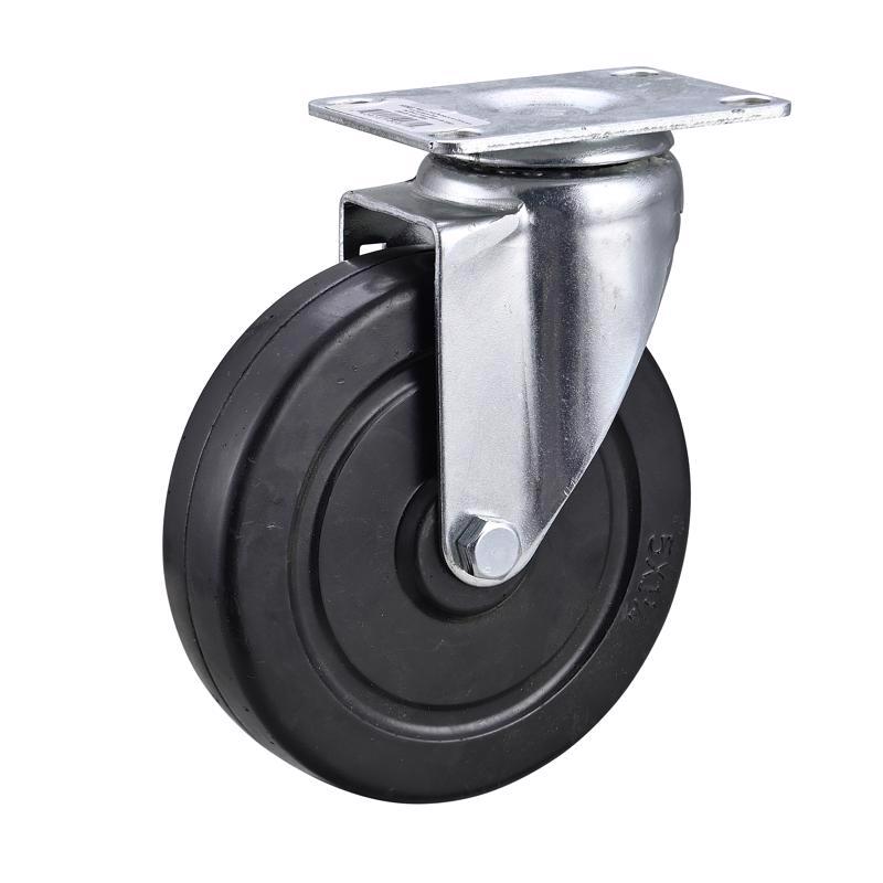 Emery Jensen 5-inch swivel utility caster with durable metal frame and wheel for versatile mobility and support.