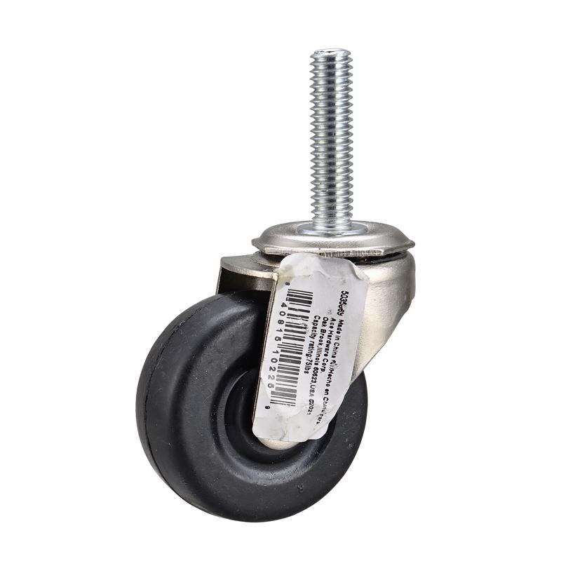 Emery Jensen utility caster SWVL 75# 2-inch wheel with mounting plate, ideal for industrial carts and equipment.