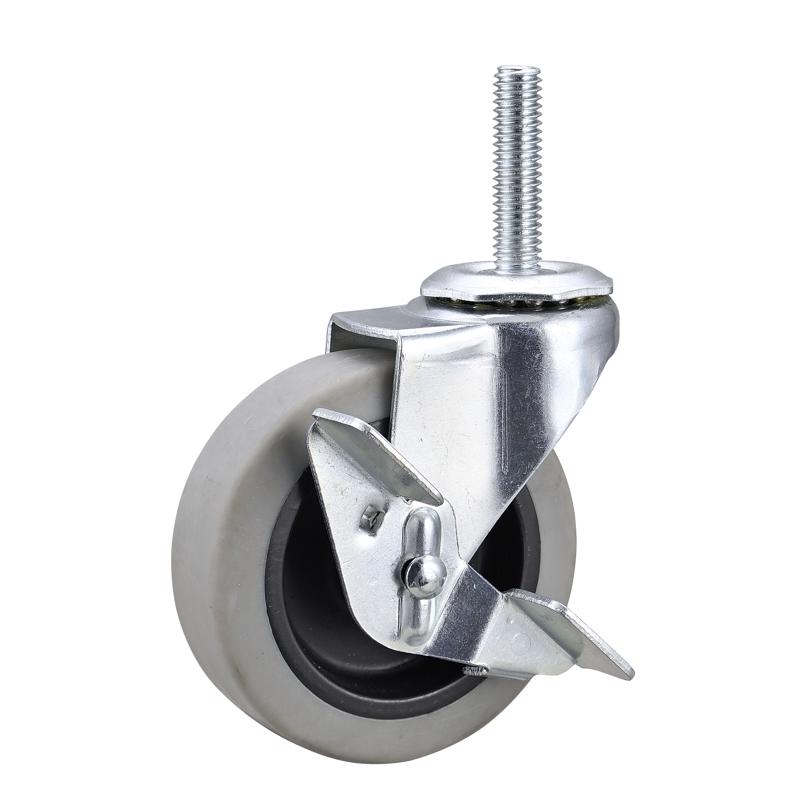 Emery Jensen TPR swivel utility caster with 3-inch wheel for smooth movement and durability in industrial applications.