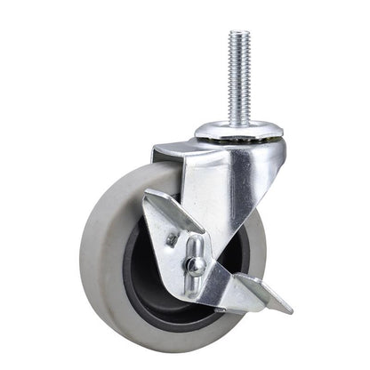 Emery Jensen TPR swivel utility caster with 3-inch wheel for smooth movement and durability in industrial applications.