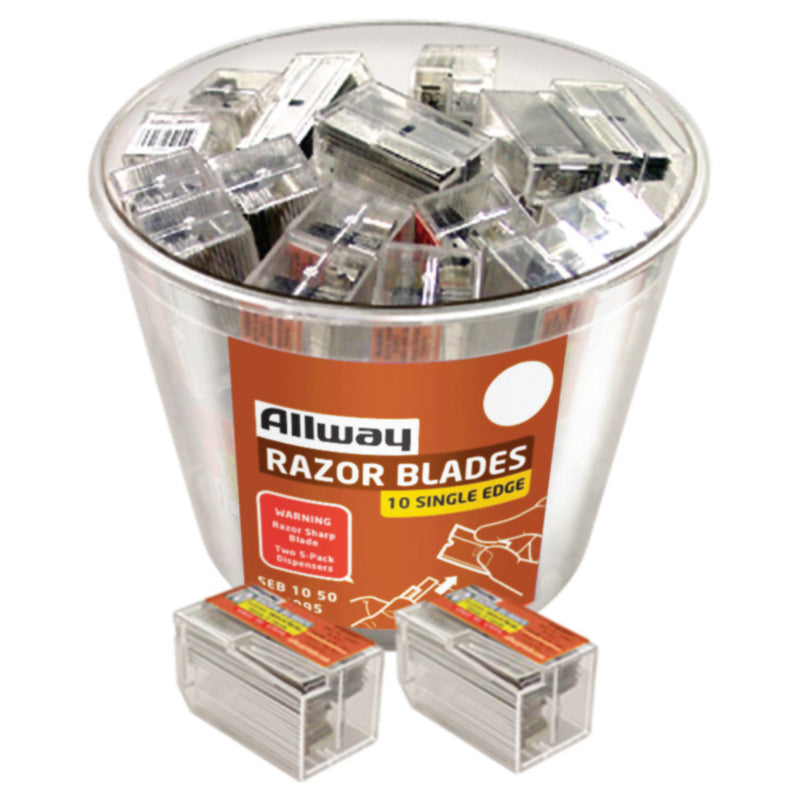 RAZOR BLADES 10PK - Pack of 50