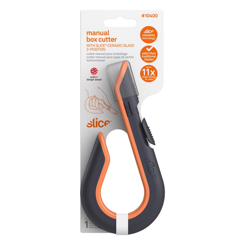 BOX CUTTER CRDED BLK 1PC