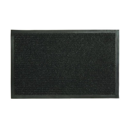 Charcoal Emery Jensen RIB MAT utility mat, 36x21 inches, with textured ribbed surface for durable floor protection.