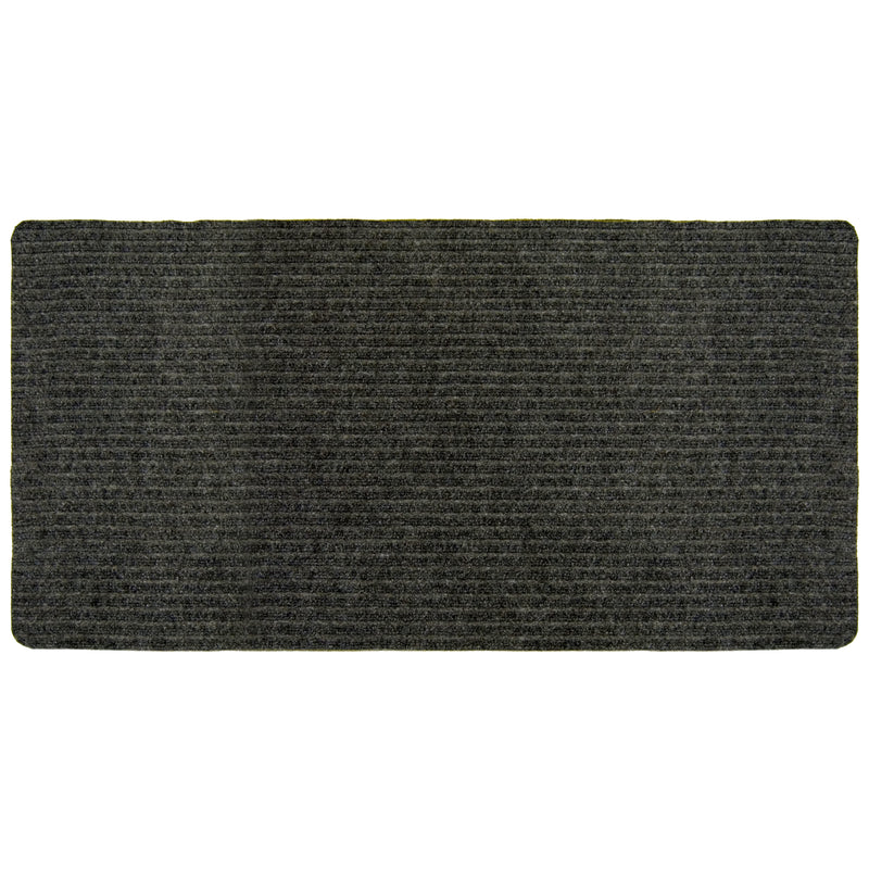 Emery Jensen 26"x45' Runner utility mat in durable char color, ideal for industrial and home garage flooring.