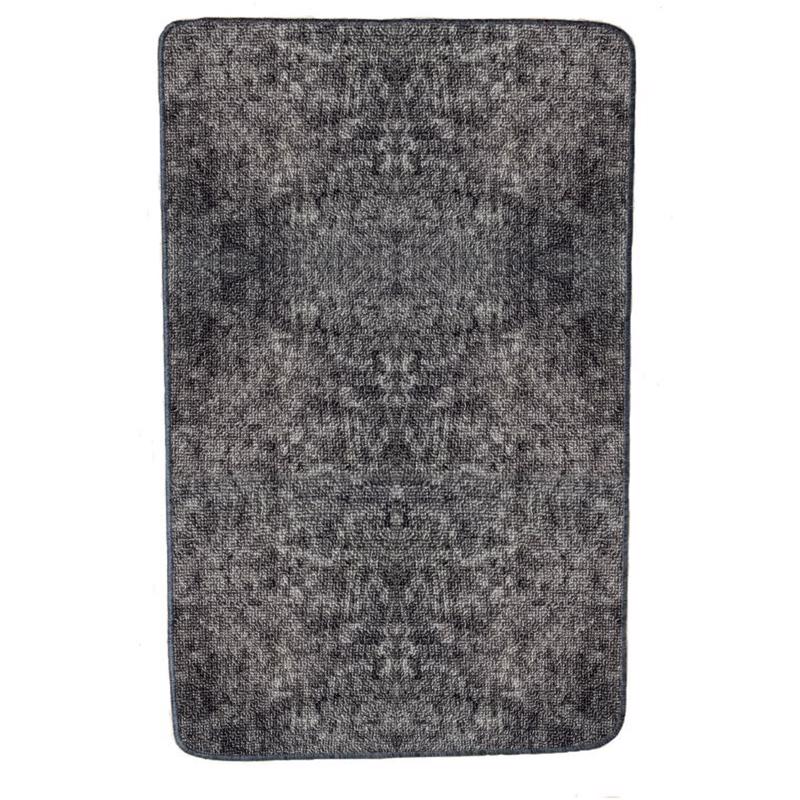 Gray vinyl utility mat from Emery Jensen's Uptown Rug collection, designed for durable floor protection.