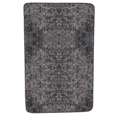 Gray vinyl utility mat from Emery Jensen's Uptown Rug collection, designed for durable floor protection.