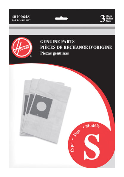VAC BAG HOOVER S" PK3