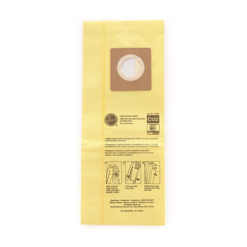 Set of 10 Emery Jensen Hushtone vacuum bags for efficient dust containment and easy disposal in compatible vacuum cleaners.