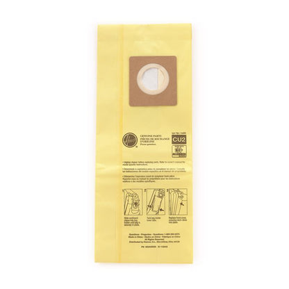 Set of 10 Emery Jensen Hushtone vacuum bags for efficient dust containment and easy disposal in compatible vacuum cleaners.