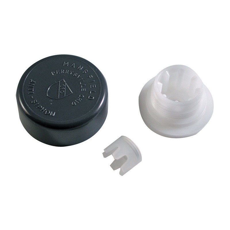 Emery Jensen Mansfield vacuum breaker kit with valve parts and handles, designed for plumbing and irrigation systems.