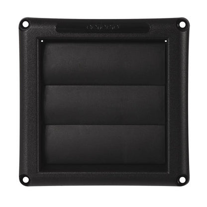 VNT DRYR HD PLST BLK 4"
