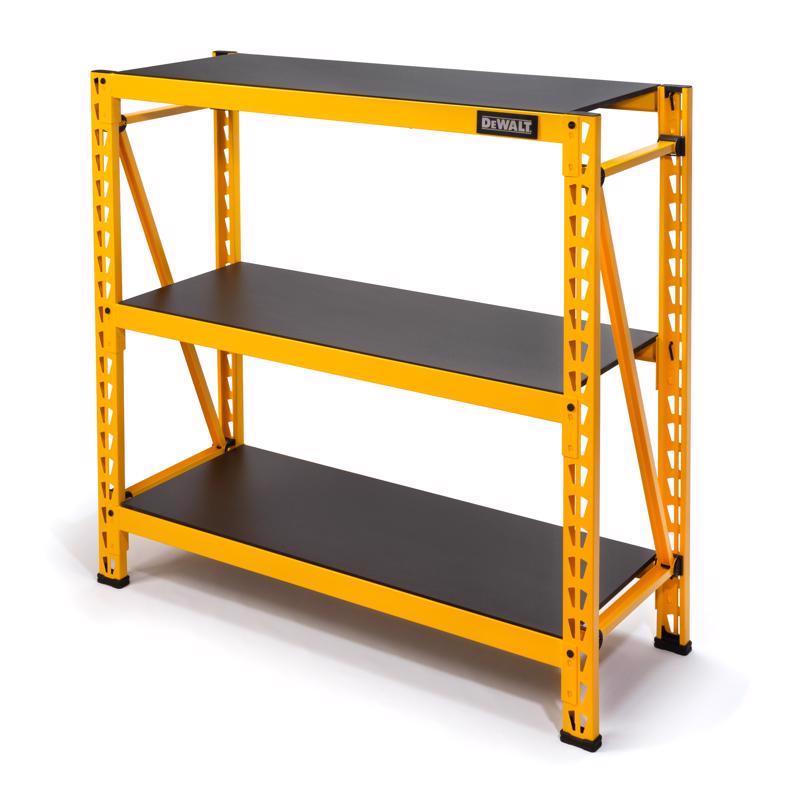 Emery Jensen ventilated shelving unit storage rack measuring 48x50 inches with durable, open wire design for versatile storage.