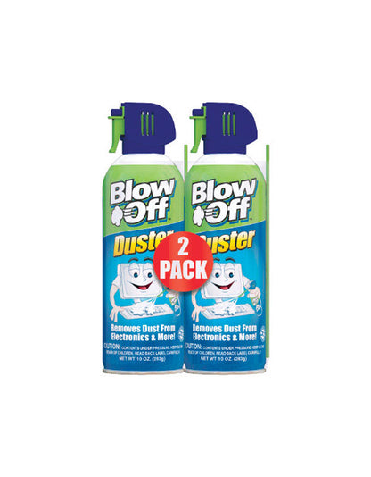 Emery Jensen Blow Off Duster 10oz, 2-pack, for cleaning electronics and camera equipment, shown in a pack of six.