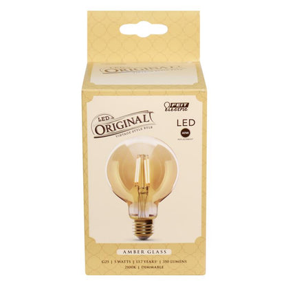 LED G25 E26 AMB 40W DIM
