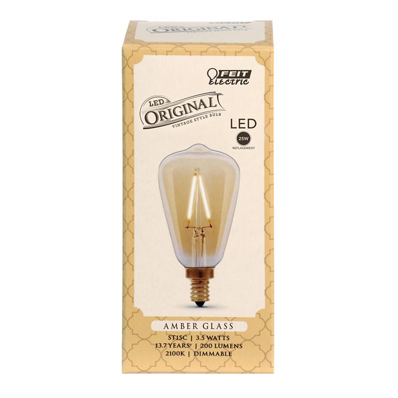 LED ST15 E12 AMBR 25W