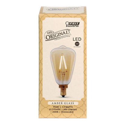 LED ST15 E12 AMBR 25W