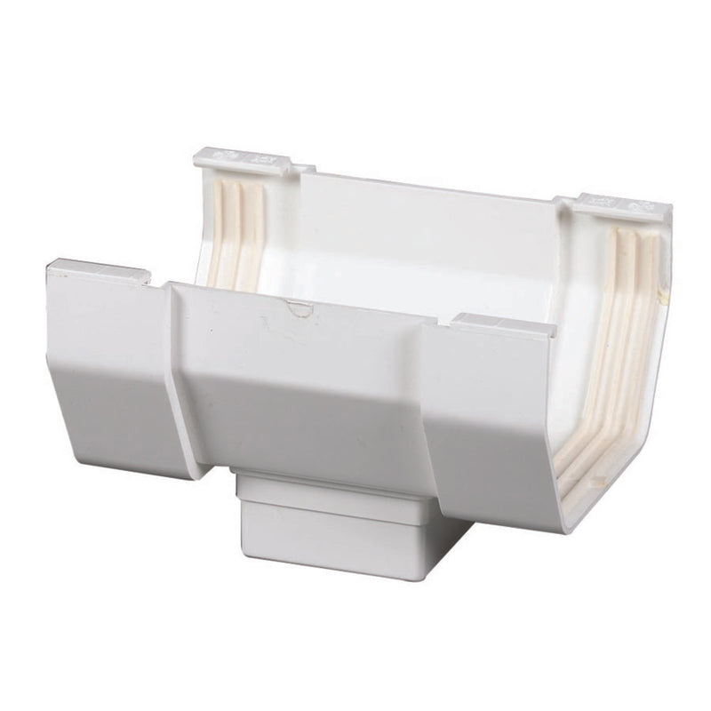 Emery Jensen GUTTR Drop Outlet vinyl accessory in white with a sleek, modern design for versatile use.