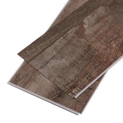 Emery Jensen vinyl flooring planks in a 48-inch rectangular design with a wood grain finish, ideal for durable home flooring.