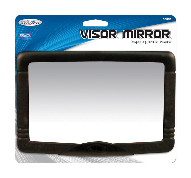 Emery Jensen car make-up visor mirror with compact design, ideal for easy on-the-go beauty touch-ups inside a vehicle.