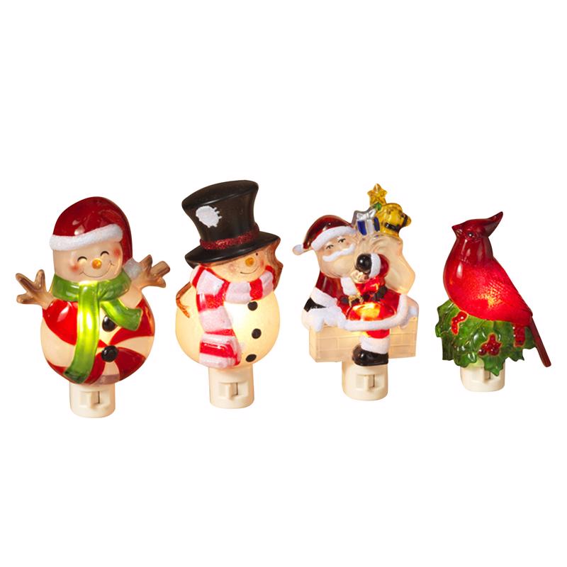 Pack of 12 Emery Jensen CMAS nightlight wall decor with colorful, decorative nightlights for children’s rooms.