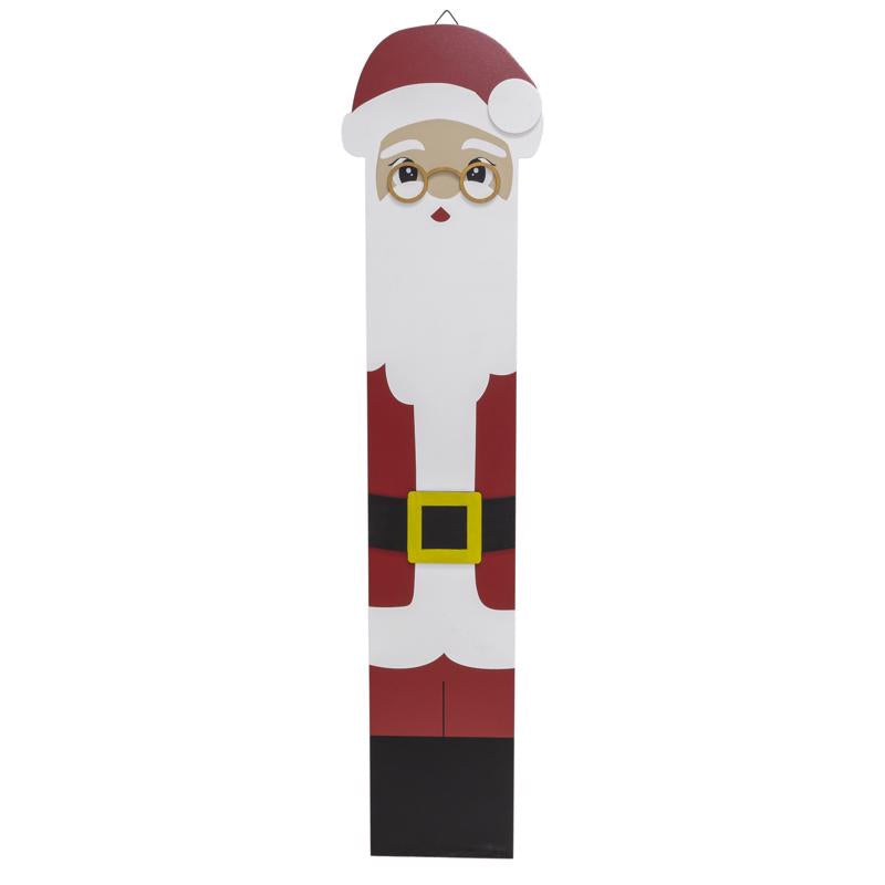 Set of six Emery Jensen PRCH Santa Snowman wall decor signs, 40-inch holiday-themed wall decoration for festive decor.