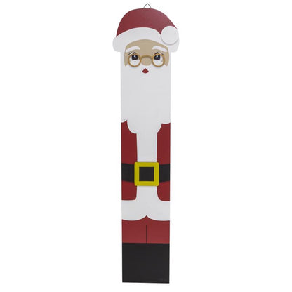 Set of six Emery Jensen PRCH Santa Snowman wall decor signs, 40-inch holiday-themed wall decoration for festive decor.