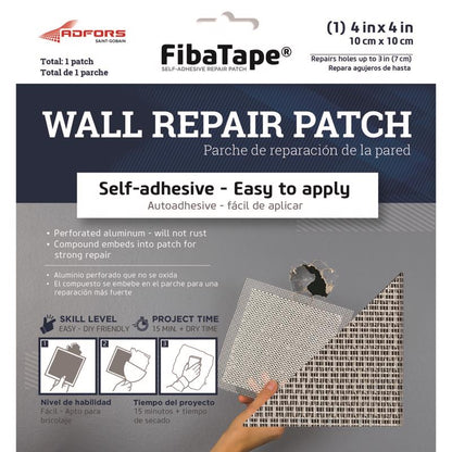WALL PATCH WHT 4"X4"