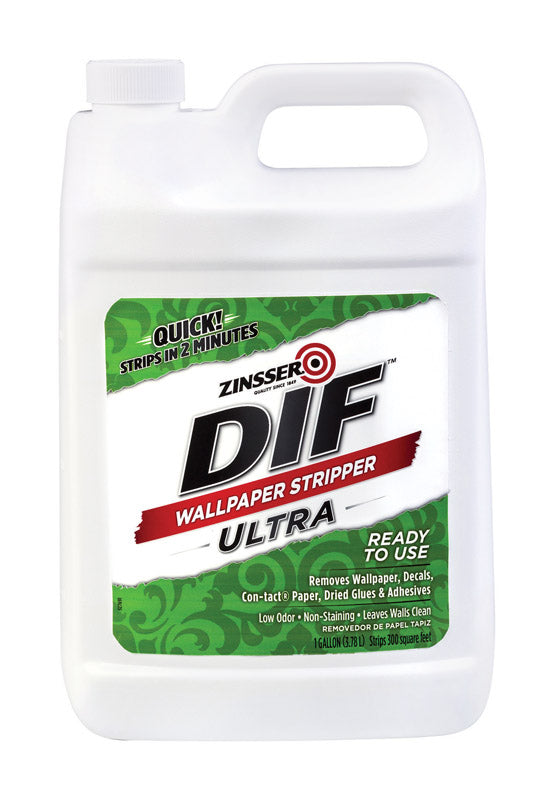 Emery Jensen DIF QCK wall stripper 1g wallpaper remover in a small container, designed for easy wallpaper removal.