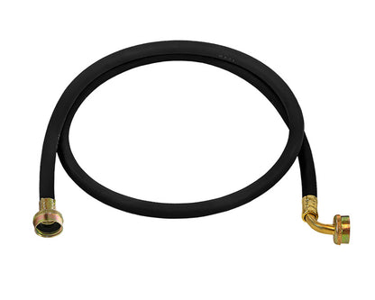 Emery Jensen 6-foot washing machine hose with angled connectors, flexible and durable for laundry appliance installation.