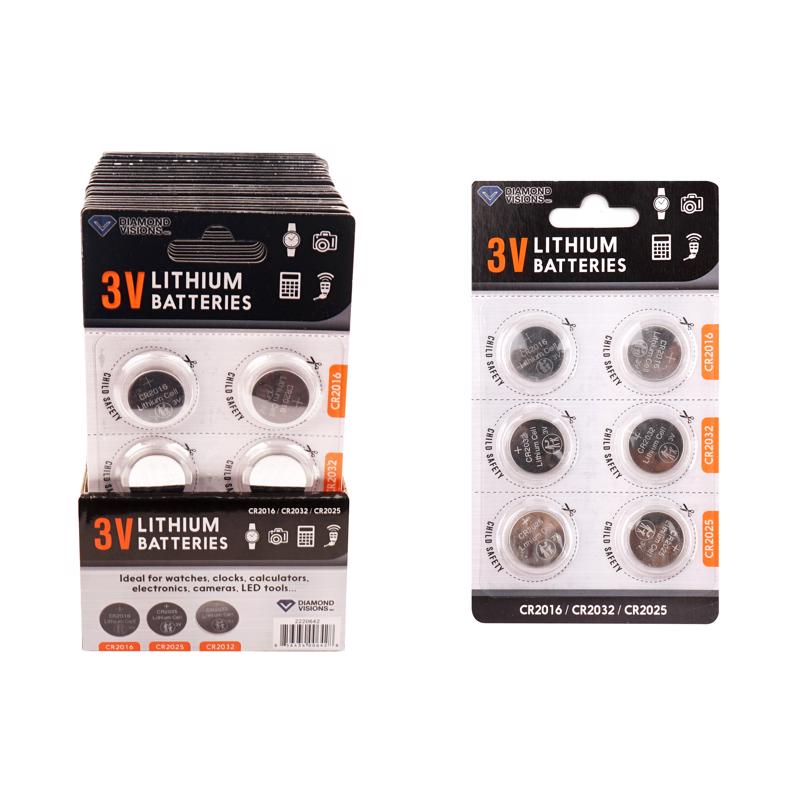 BATTERIES LITH 3V 6PK - Pack of 24