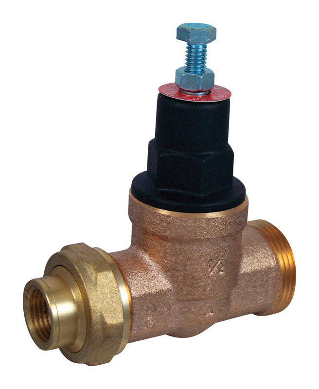 Emery Jensen UNION SGL1/2" water and air regulator showing pressure gauge and regulator valve for controlling flow.