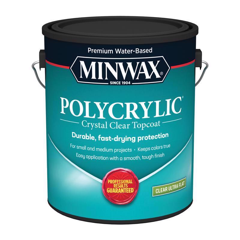 Emery Jensen Plycrylc Water Clean-Up Varnish, 1-gallon, pack of 2, for protective finish on wood and crafted surfaces.