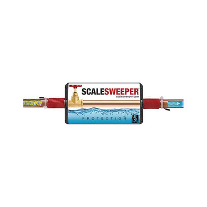 Emery Jensen SCALESWEEPER WTR DESCALE water softener chemical bottle for removing mineral buildup in appliances.
