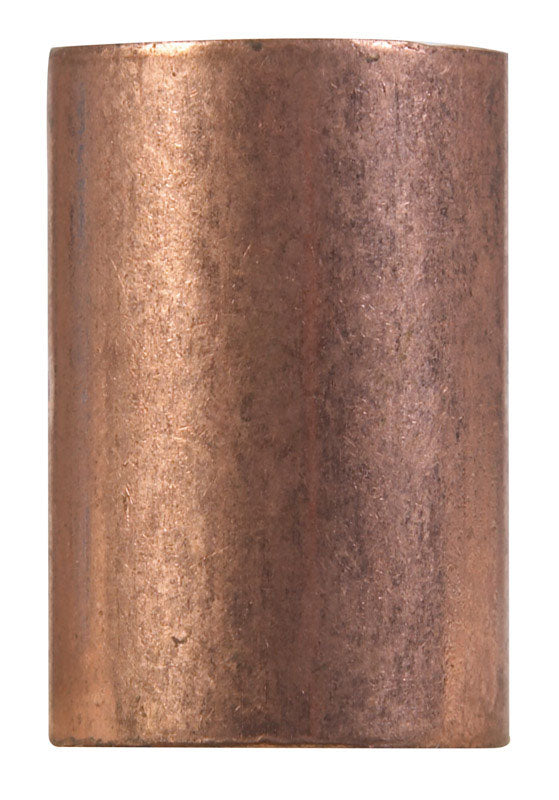 Emery Jensen COPR COUPL 3/8x3/8 inch sweat water supply fitting, brass connector for plumbing connections.