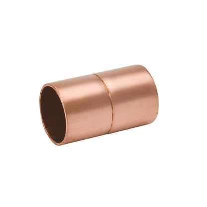 COUPL W/stop 3/4COP 10PK