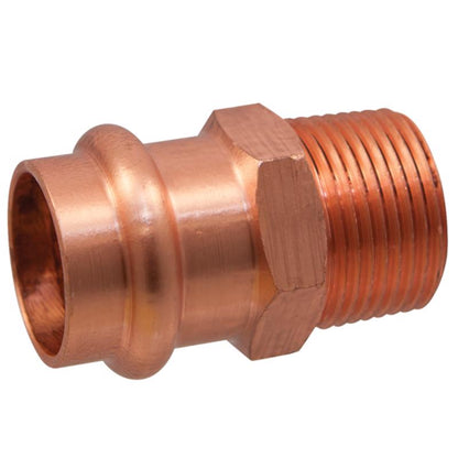 Emery Jensen 1" CTSX1" male coupling for water supply fittings, showing metal connector and threading details.