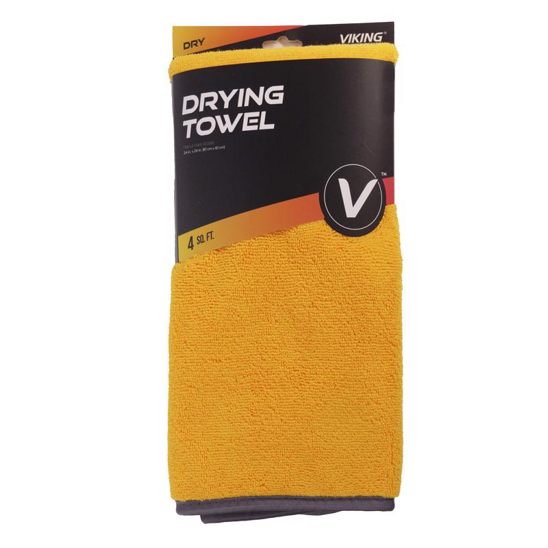 Emery Jensen car drying towel in orange, a wax and cleaning cloth designed for effective vehicle drying and detailing.