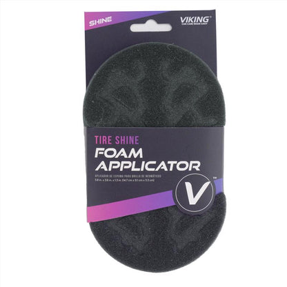 Emery Jensen tire shine applicator cloth for waxing and cleaning tires, soft fabric with the product name visible.