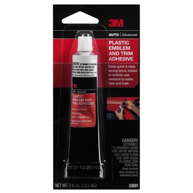 Emery Jensen plastic weather strip trim with glue for door and window sealing, shown in a close-up image.