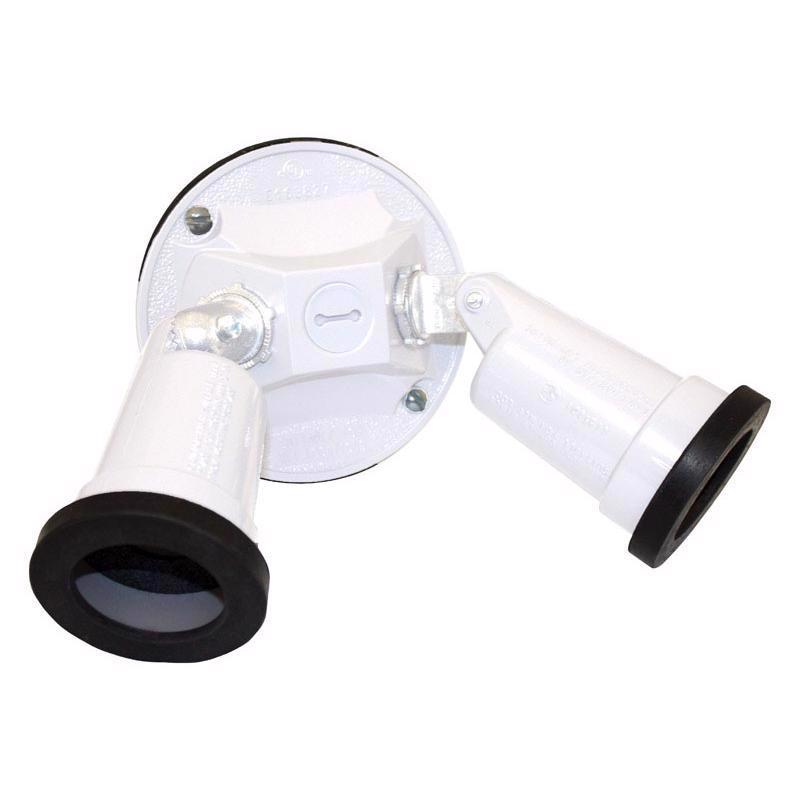 RND CVR/2LMPHLDR KIT WHT