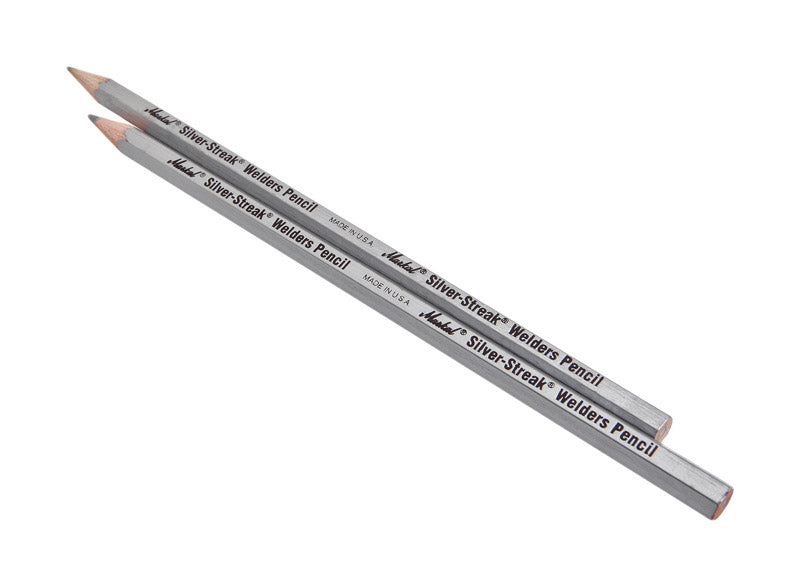 Emery Jensen marking pencil SLVR 2-pack, welding accessories with silver-colored tips for precise marking on metal surfaces.