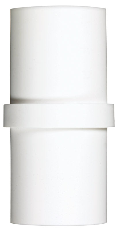 PVC 2-inch inside coupling for well accessories by Emery Jensen, used to connect and secure well piping systems.