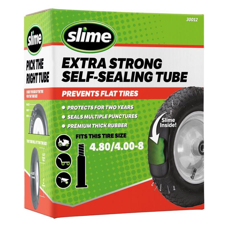 Emery Jensen 8-inch wheelbarrow and cart tire with tube and slime for secure puncture protection.