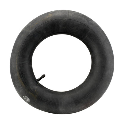 Emery Jensen 8x8 inch inner tube for wheelbarrow or cart tires, visible in white and black rubber with valve stem.