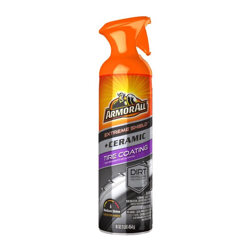 Emery Jensen ceramic tire coating in a 16oz bottle, designed for wheel care and tire protection, with a sleek black cap and label.